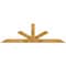 Ekena Millwork Saratoga Rough Sawn Timber Gable Bracket, Western Red Cedar, 72"W x 21"H x 2"D x 4"F, 7/12 Pitch GBW072X21X0204SAR00RWR - alternate 1
